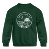 South Carolina Youth Sweatshirt - State Design Youth South Carolina Crewneck Sweatshirt - forest green