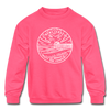 New Jersey Youth Sweatshirt - State Design Youth New Jersey Crewneck Sweatshirt