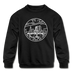 Ohio Youth Sweatshirt - State Design Youth Ohio Crewneck Sweatshirt - black