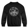 Ohio Youth Sweatshirt - State Design Youth Ohio Crewneck Sweatshirt - black