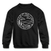North Carolina Youth Sweatshirt - State Design Youth North Carolina Crewneck Sweatshirt - black