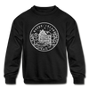 Rhode Island Youth Sweatshirt - State Design Youth Rhode Island Crewneck Sweatshirt - black