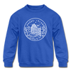 Rhode Island Youth Sweatshirt - State Design Youth Rhode Island Crewneck Sweatshirt - royal blue