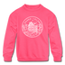 Rhode Island Youth Sweatshirt - State Design Youth Rhode Island Crewneck Sweatshirt - neon pink