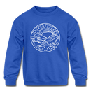 Tennessee Youth Sweatshirt - State Design Youth Tennessee Crewneck Sweatshirt - royal blue