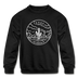 Texas Youth Sweatshirt - State Design Youth Texas Crewneck Sweatshirt - black