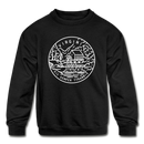 Virginia Youth Sweatshirt - State Design Youth Virginia Crewneck Sweatshirt - black