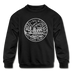 Virginia Youth Sweatshirt - State Design Youth Virginia Crewneck Sweatshirt - black
