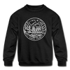 Virginia Youth Sweatshirt - State Design Youth Virginia Crewneck Sweatshirt - black