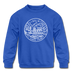 Virginia Youth Sweatshirt - State Design Youth Virginia Crewneck Sweatshirt - royal blue