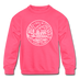 Virginia Youth Sweatshirt - State Design Youth Virginia Crewneck Sweatshirt - neon pink
