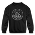 Utah Youth Sweatshirt - State Design Youth Utah Crewneck Sweatshirt - black