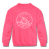 Utah Youth Sweatshirt - State Design Youth Utah Crewneck Sweatshirt - neon pink