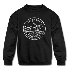 Vermont Youth Sweatshirt - State Design Youth Vermont Crewneck Sweatshirt