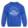 Washington Youth Sweatshirt - State Design Youth Washington Crewneck Sweatshirt - royal blue