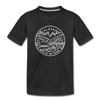 Alaska Youth T-Shirt - State Design Youth Alaska Tee - black