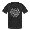 Alaska Youth T-Shirt - State Design Youth Alaska Tee - black