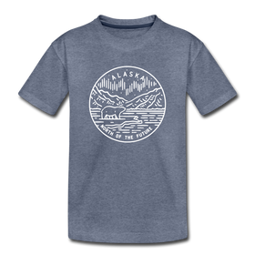 Alaska Youth T-Shirt - State Design Youth Alaska Tee