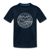 Alaska Youth T-Shirt - State Design Youth Alaska Tee - deep navy