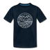 Alaska Youth T-Shirt - State Design Youth Alaska Tee - deep navy