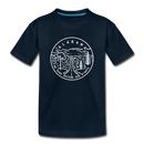 Alabama Youth T-Shirt - State Design Youth Alabama Tee - deep navy