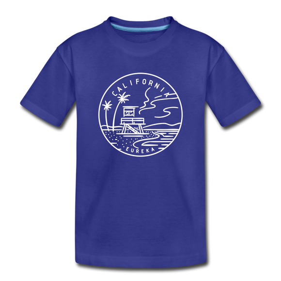 California Youth T-Shirt - State Design Youth California Tee - royal blue