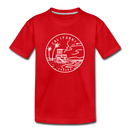 California Youth T-Shirt - State Design Youth California Tee - red
