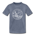 California Youth T-Shirt - State Design Youth California Tee - heather blue