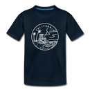 California Youth T-Shirt - State Design Youth California Tee - deep navy