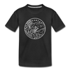 Arkansas Youth T-Shirt - State Design Youth Arkansas Tee - black
