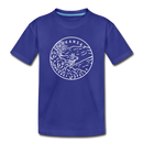 Arkansas Youth T-Shirt - State Design Youth Arkansas Tee - royal blue