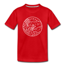 Arkansas Youth T-Shirt - State Design Youth Arkansas Tee - red
