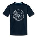 Arkansas Youth T-Shirt - State Design Youth Arkansas Tee - deep navy