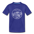 Colorado Youth T-Shirt - State Design Youth Colorado Tee - royal blue