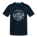 Colorado Youth T-Shirt - State Design Youth Colorado Tee - deep navy