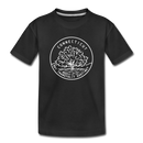 Connecticut Youth T-Shirt - State Design Youth Connecticut Tee - black