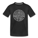 Delaware Youth T-Shirt - State Design Youth Delaware Tee - black