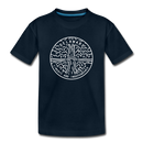 Delaware Youth T-Shirt - State Design Youth Delaware Tee - deep navy