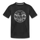 Florida Youth T-Shirt - State Design Youth Florida Tee - black