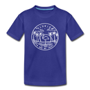 Florida Youth T-Shirt - State Design Youth Florida Tee - royal blue
