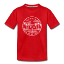 Florida Youth T-Shirt - State Design Youth Florida Tee - red