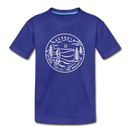 Georgia Youth T-Shirt - State Design Youth Georgia Tee - royal blue