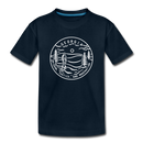 Georgia Youth T-Shirt - State Design Youth Georgia Tee - deep navy