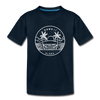 Hawaii Youth T-Shirt - State Design Youth Hawaii Tee - deep navy