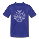 Idaho Youth T-Shirt - State Design Youth Idaho Tee - royal blue