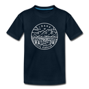 Idaho Youth T-Shirt - State Design Youth Idaho Tee - deep navy