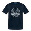 Idaho Youth T-Shirt - State Design Youth Idaho Tee - deep navy