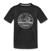 Iowa Youth T-Shirt - State Design Youth Iowa Tee - black