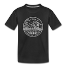 Iowa Youth T-Shirt - State Design Youth Iowa Tee - black