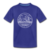 Iowa Youth T-Shirt - State Design Youth Iowa Tee - royal blue